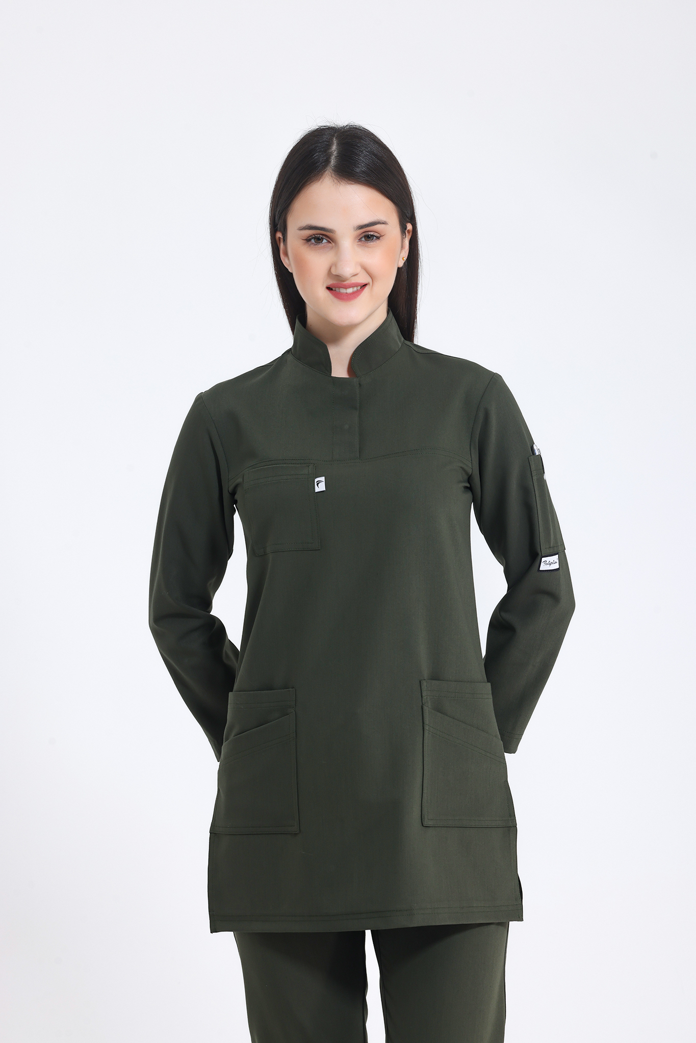 tesettür scrubs üst siyah